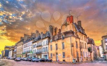 Traditional buildings in the Old Town of Dijon - Burgundy, France