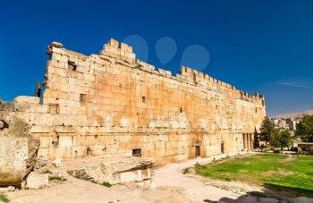 Walls of Heliopolis at Baalbek in Lebanon, the Middle East