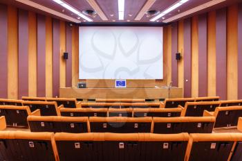 Room in the Palace of Europe, the seat of the Council of Europe. Strasbourg - Alsace, France