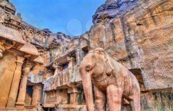 Indra Sabha, Ellora cave no 32. A UNESCO world heritage site in Maharashtra, India