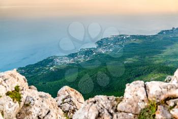 View of Ai-Petri, a peak in the Crimean Mountains