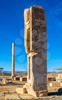 Ruins at Audience Palace in Pasargadae - Iran