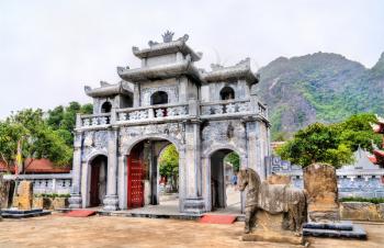 Thai Vi Temple at the Trang An Scenic Area, the Ninh Binh Province of Vietnam