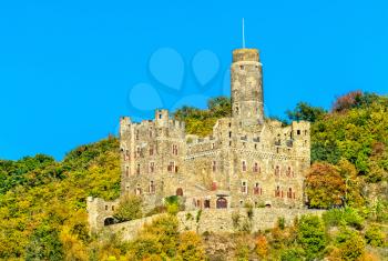 Maus Castle in the Middle Rhine Valley, Germany