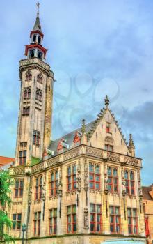 Historical building in Bruges - West Flanders, Belgium