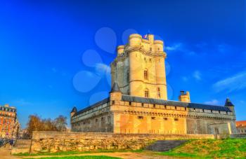 The Chateau de Vincennes, a 14th and 17th century royal fortress near Paris, Ile-de-France