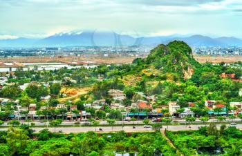Landscape of Marble Mountains at Da Nang, Vietnam