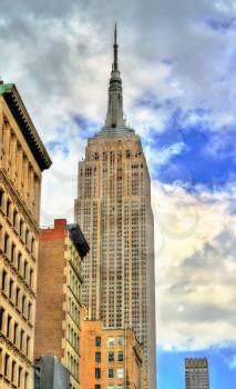 New York City, United States - May 6, 2017: Empire State Building, the tallest in the world building from 1931 to 1970. Manhattan