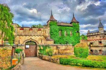 Entrance to Lichtenstein Castle in Baden-Wurttemberg - Germany