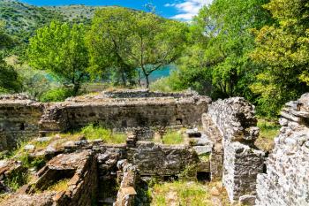 Ruins of the ancient town of Butrint or Buthrotum. UNESCO world heritage in Albania