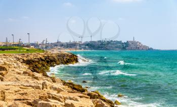 View of the Mediterranean waterfront of Tel Aviv - Israel