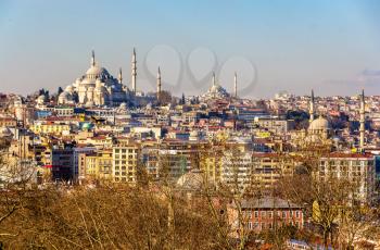 Cityscape of Istanbul from the Topkapi Palace - Turkey