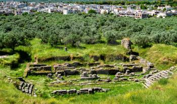 The Ancient Sparta archaeological site in Greece