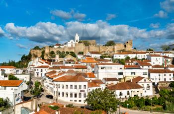 View of Penela with its castle and church. Portugal