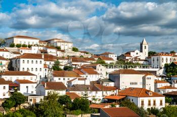 View of Penela with its castle and church. Portugal