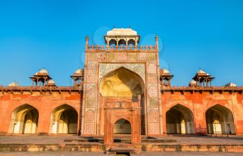 Tomb of Akbar the Great at Sikandra Fort in Agra - Uttar Pradesh, India