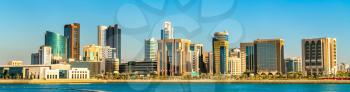 Skyline of Manama Central Business District. The capital of Bahrain