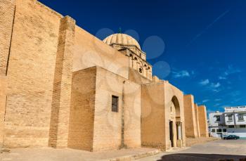 Walls of the Great Mosque of Kairouan in Tunisia, North Africa