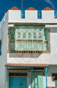 Traditional houses in Medina of Kairouan. A UNESCO world heritage site in Tunisia, North Africa