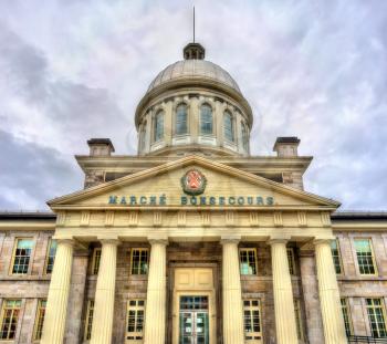 Bonsecours Market in old Montreal - Quebec, Canada. Built in 1860