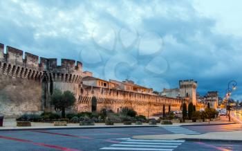 Defensive walls of Avignon, a UNESCO heritage site in France