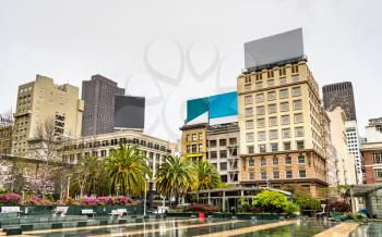 Historic buildings in Downtown San Francisco - California, United States