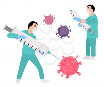 Quarantine, stop coronavirus epidemic design concept. Vector illustration