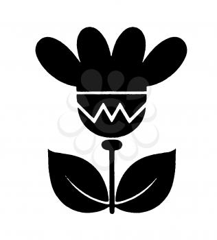 Royalty Free Clipart Image of an Abstract Plant
