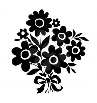 Royalty Free Clipart Image of a Bouquet of Flowers