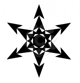 Royalty Free Clipart Image of a Snowflake