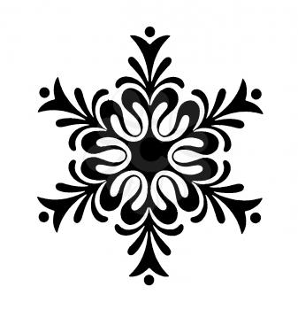 Royalty Free Clipart Image of a Snowflake