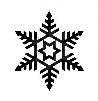 Royalty Free Clipart Image of a Snowflake