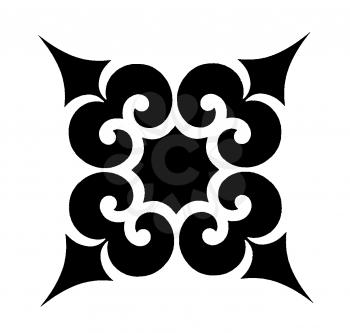 Royalty Free Clipart Image of a Graphic Accent