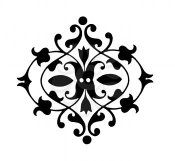 Royalty Free Clipart Image of a Graphic Accent