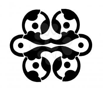 Royalty Free Clipart Image of a Graphic Accent