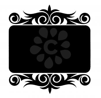 Royalty Free Clipart Image of a Black Frame