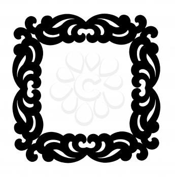 Royalty Free Clipart Image of a This Frame of Wavy Lines