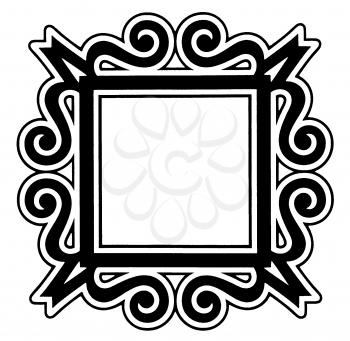 Royalty Free Clipart Image of a Decorative Frame