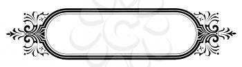 Royalty Free Clipart Image of a Horizontal Frame