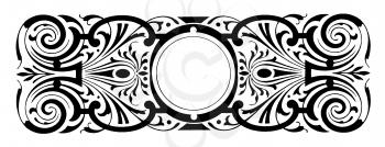 Royalty Free Clipart Image of a Round Frame