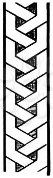 Royalty Free Clipart Image of a Vertical Border