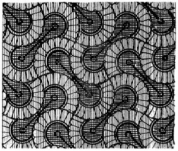 Royalty Free Clipart Image of a Background With a Repeating Pattern