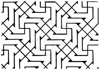 Royalty Free Clipart Image of a Background of Interlocking Lines