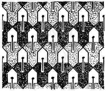 Royalty Free Clipart Image of a Repeating Pattern