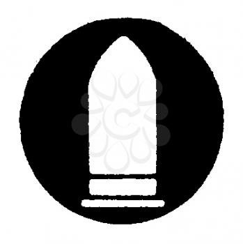 Royalty Free Clipart Image of a Bullet