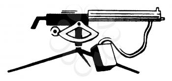 Royalty Free Clipart Image of a Gun