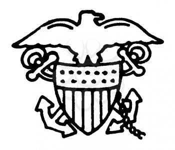 Royalty Free Clipart Image of a Crest