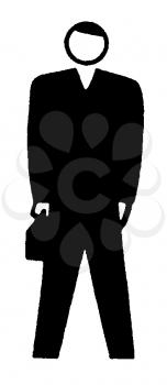 Royalty Free Clipart Image of a Businessman