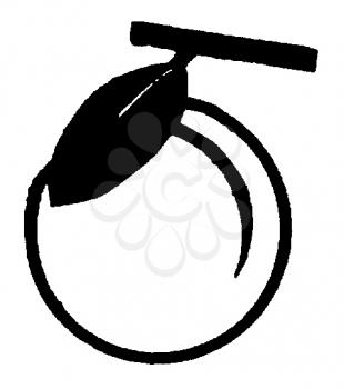 Royalty Free Clipart Image of a Peach