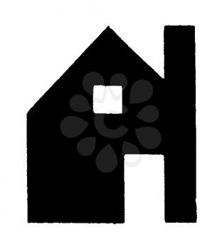 Royalty Free Clipart Image of a House